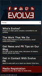 Mobile Screenshot of evolve-pr.com